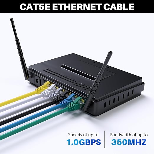 Cat5e Ethernet Cable 300 FT, Long Cat 5e Internet Cable, Standard RJ45 Connector - Image 5