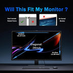 Magnetic Computer Privacy Screen Filter 24 Inch - Image 2