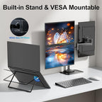 Dual Portable Monitor, 18.5" 1080P FHD IPS Folding Stacked Triple Laptop Screen - Image 6