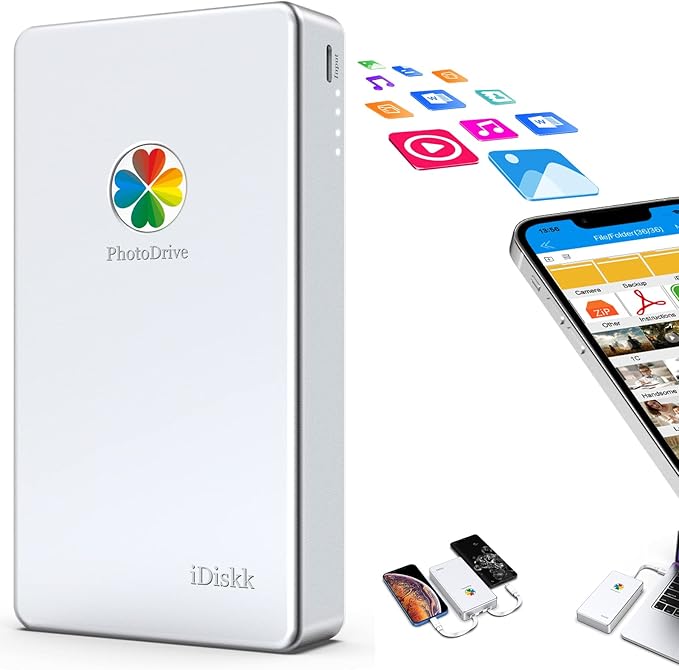 iDiskk MFi Certified 1TB External Hard Drive by iDiskkDirect