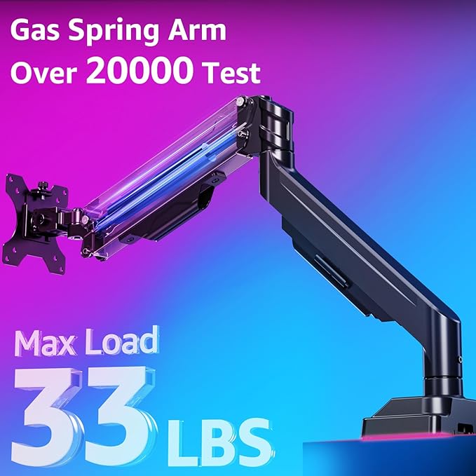 MOUNTUP Ultrawide Monitor Arm for 17-43 inch Curved Screen, Holds 2.2 to 33 lbs - Image 5