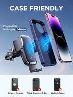 Wireless Car Charger, 15W Qi Fast Charging Auto Clamping Car Charger Phone - Image 6