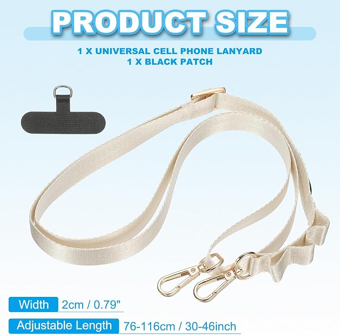 PATIKIL Universal Cell Phone Lanyard, Adjustable Crossbody Phone Strap - Image 2