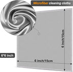 2-Sided Glasses Cleaner & Polishing Cloths, Portable Glasses Cleaning Kit - Image 7