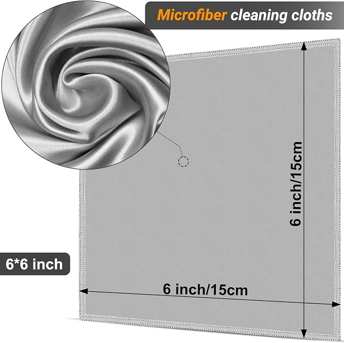 2 Sided Glasses Cleaning Kit, Portable Glasses Cleaner Cloth Keychain, Reusable - Image 7