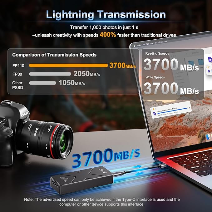 2TB External SSD, USB4 40Gbps Portable SSD 2TB - Image 2
