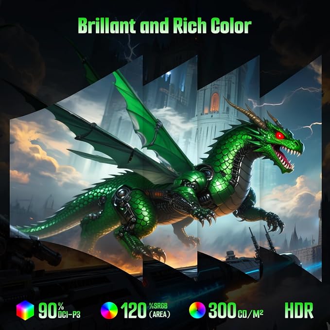 SANSUI 27 Inch Curved 240Hz Gaming Monitor, 2K WQHD 1500R Curved Computer - Image 8