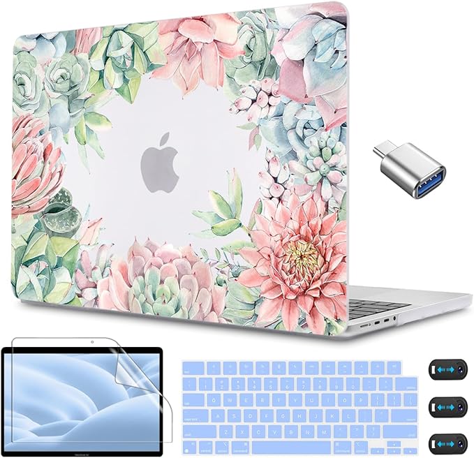 CISSOOK Succulent Hard Shell Case Cover by CISSOOK