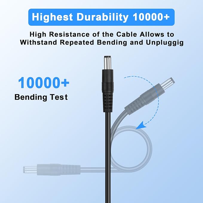 PNGKNYOCN DC 5.5x2.5mm 1 Male to 2 Female Power Supply Splitter Cord 30CM - Image 6
