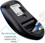 memzuoix 2.4G Portable Wireless Mouse, 1400 DPI Mobile Optical Cordless Mice - Image 5