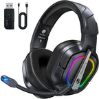 FC200 Wireless Gaming Headset for PS5, PS4-2.4GHz USB Foldable Headphones by FachixyUS