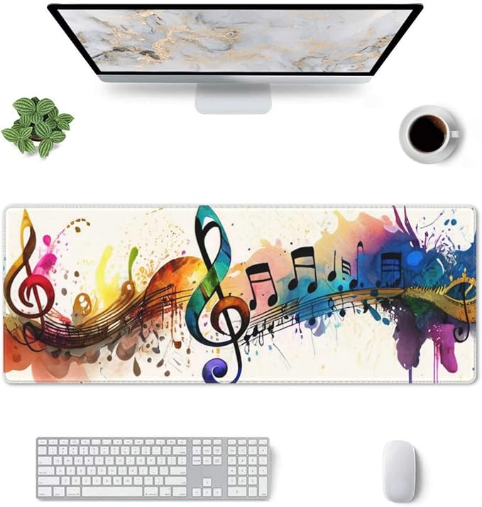 Gaming Mouse Pad, Large Non-Slip Rubber Base Mousepad, Keyboard Mouse Mat - Image 3