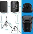 Professional Portable All-in-One 2-Way PA System Suitcase-Style Design - Image 7