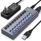 ACASIS Powered USB Hub, 10 Ports USB 3.1 Hub by ACASIS