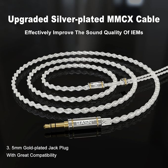 BASN MMCX Triple Driver in-Ear Monitors - Image 5