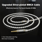 BASN MMCX in-Ear Monitors with Sound Isolation, Triple Driver Musicians HiFi - Image 5