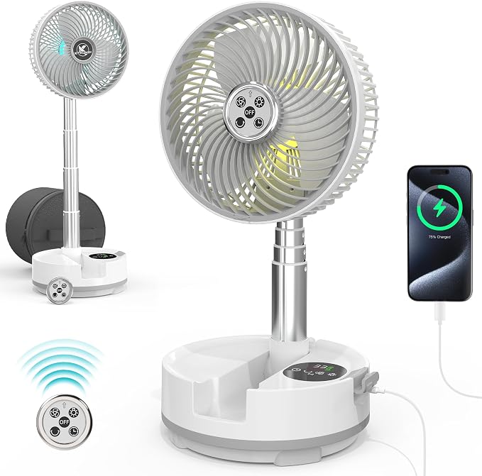 20000mAh Battery Operated Camping Fan by KITWLEMEN
