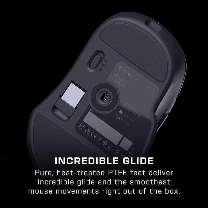 Turtle Beach Kone II Air – Wireless Ergonomic RGB Gaming Mouse, 350-Hr Battery - Image 5