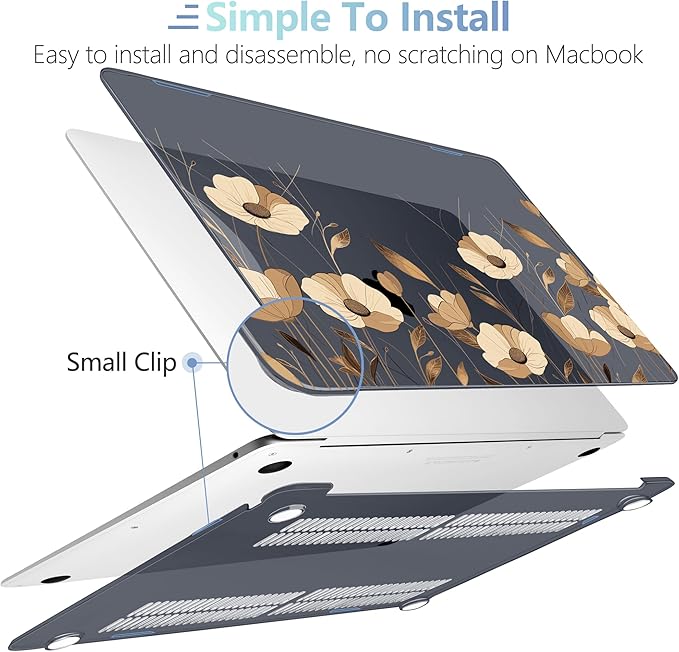 MEEgoodo for MacBook Air 13.3 inch Case 2021 2020 2019 2018 A2337 M1 A2179 A1932 - Image 4