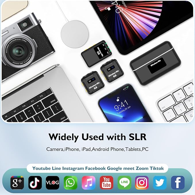 Wireless Lavalier Microphone for DSLR Camera iPhone Android PC 656FT Range - Image 10