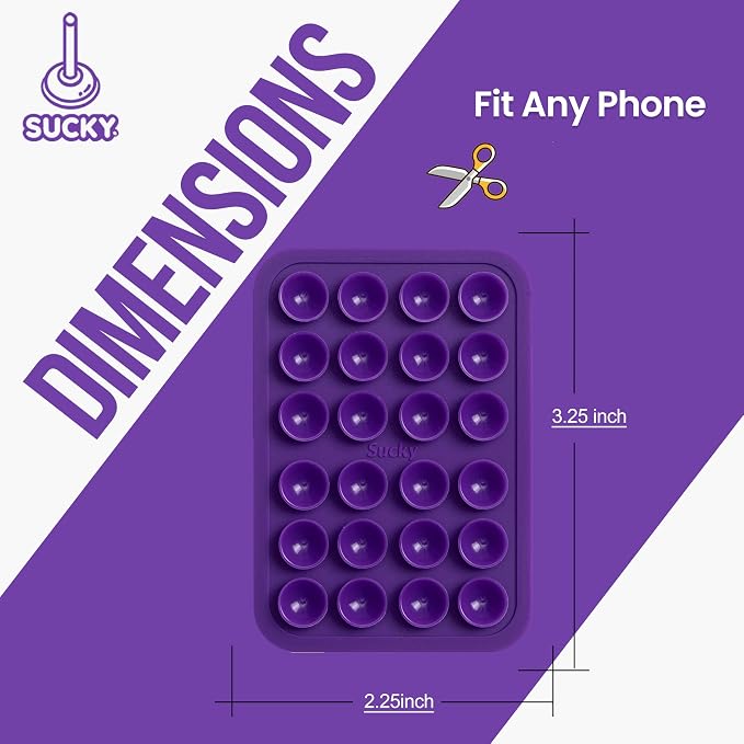 SUCKY Silicone Suction Phone Case Adhesive Mount - Image 7