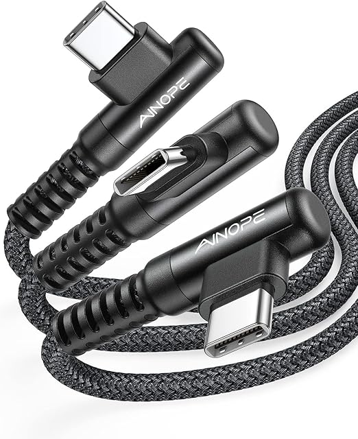 AINOPE Right Angle USB Type C Cable 3.1A Fast Charging USB to USB C Cable by AINOPE10yearsforphoneaccessories