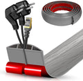 Floor Cord Cover Cavity 0.8"x0.37" Self Adhesive Cord Hider, 10FT Low Profile by DBHXXMB-HH