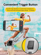 Cellphone Gimbal for Video Recording w/AI Tracking, 3 -axis Vlogging Gimbal - Image 5