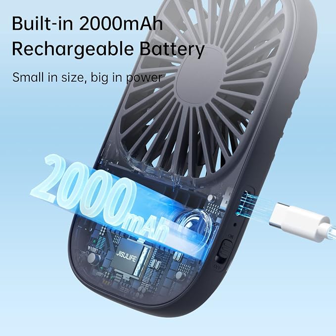 JISULIFE Handheld Mini Lash Fan - Image 7