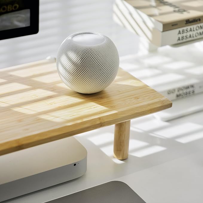 Bamboo Dual Monitor Stand Riser - Image 8