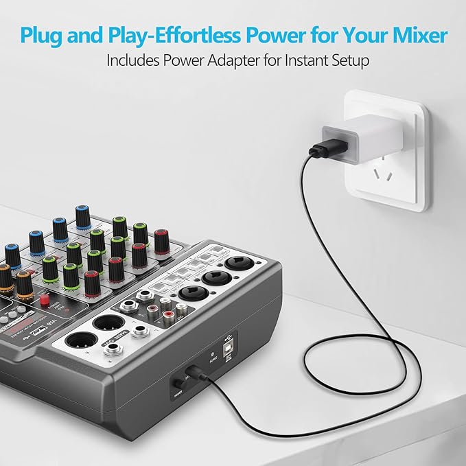 Aveek Professional Audio Mixer, Sound Board Mixing Console - Image 6