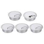 uxcell 5 Pcs 50mm Desk Grommet, Plastic Cable Hole Cover, Wire Cord Cable by uxcell