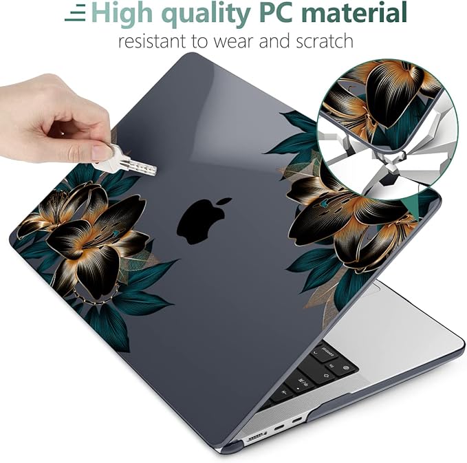 MEEgoodo Case for MacBook Air M4/M3/M2 13.6 inch 2025 2024 2022, Fit Model - Image 3