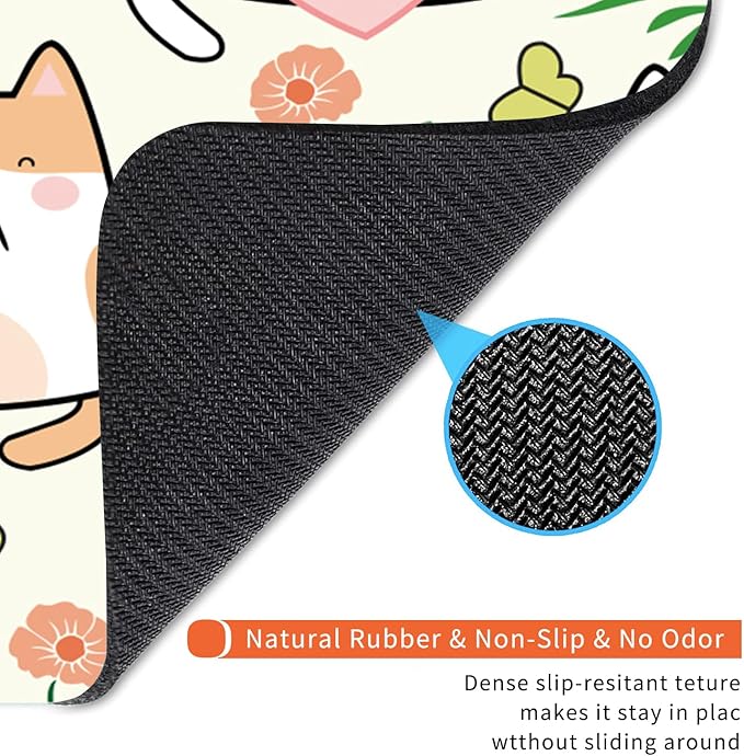 Square Mouse Pad Cute Cat, Personalized Premium-Textured Custom Mouse Mat Design - Image 5