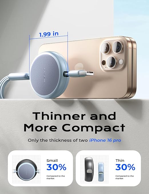 LISEN Multi Charging Cable 3 in 1 iPhone 16 Charger Cord, Retractable Car - Image 4