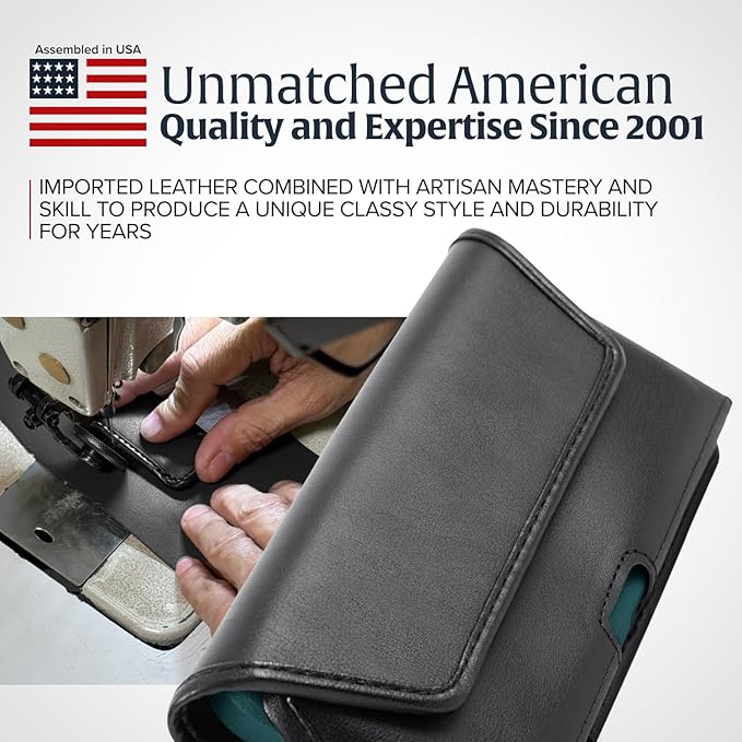 Turtleback Belt Holder for iPhone 16 Pro, 15 pro 14 Pro 13 Pro -Small- Fits - Image 7