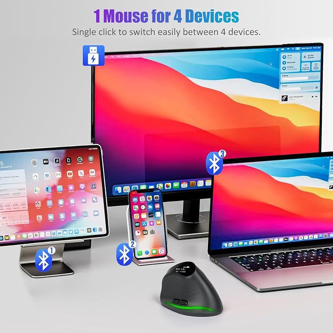 TRELC Wireless Ergonomic Mouse - Image 3
