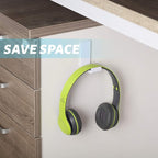 Weewooday 4 Pieces Headphone Hanger Holder Desk Adhesive Headphone Hook Wall - Image 5