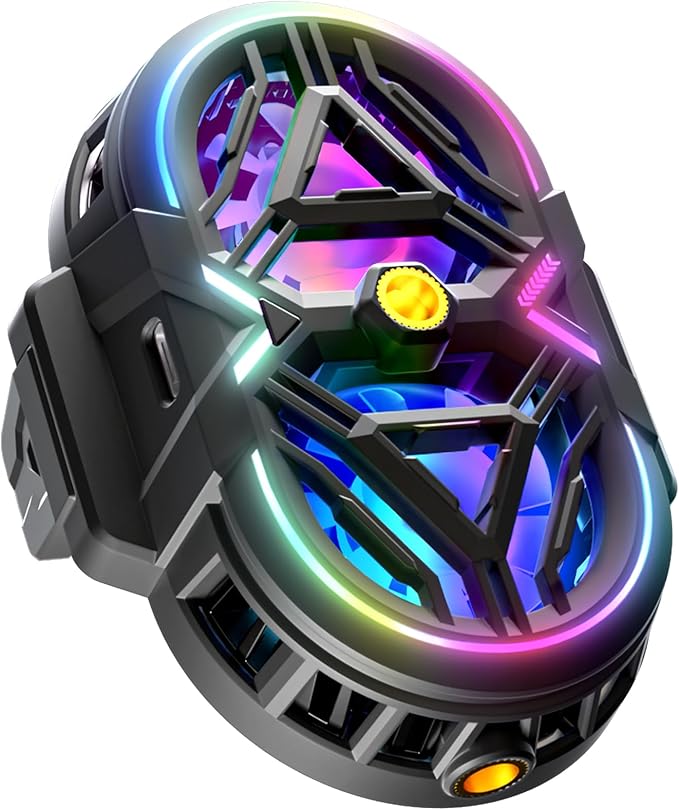 Cell Phone Cooler with LED, Cooling Power, Compatible with 2.5-3.5 Inch Wide by NEVEIKA