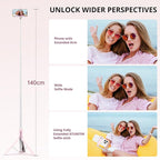 ATUMTEK 55" Selfie Stick Tripod, All-in-one Extendable Aluminum Phone Tripod - Image 5