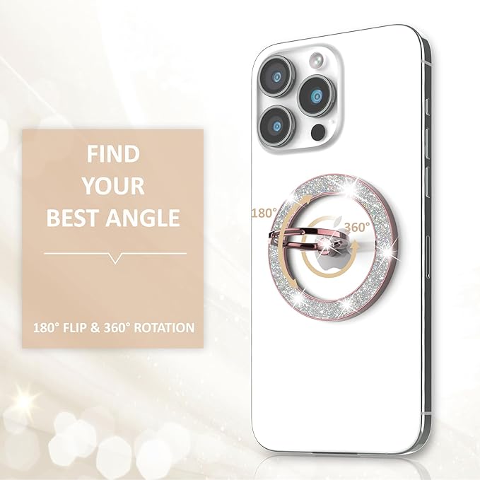 Magnetic Phone Ring Holder for MagSafe, Magnetic Phone Grip for iPhone - Image 5