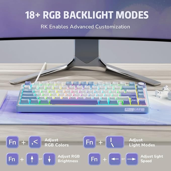 RK ROYAL KLUDGE R75 Mechanical Keyboard Wired - Image 7