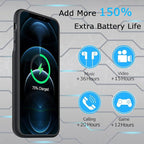 Battery Case for iPhone 12 Pro Max, Upgraded 10800mAh Rechargeable Portable - Image 2