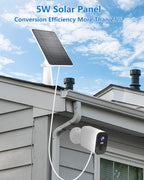 Solar Panel for Security Camera, 5W USB Solar Panel for DC 5V Security Camera - Image 5