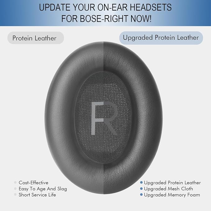 GEVO Replacement Ear Pads for Bose QC45, Ear Cushions for Bose QuietComfort 45 - Image 5
