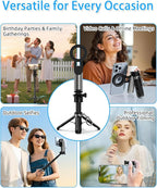 CloudValley Magnetic 4-in-1 Multifunctional Selfie Stick Tripod, Mini Portable - Image 9