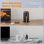 Black Surge Protector Power Strip - Image 4