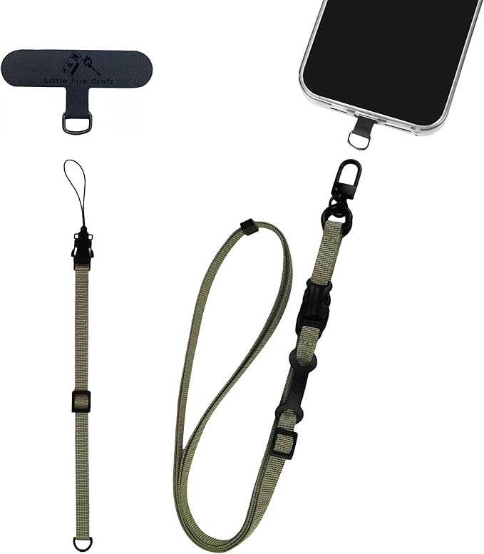 Cell Phone Strap Adjustable Wrist Strap Crossbody Cellphone Holder Extra Long by LittleFireCraft