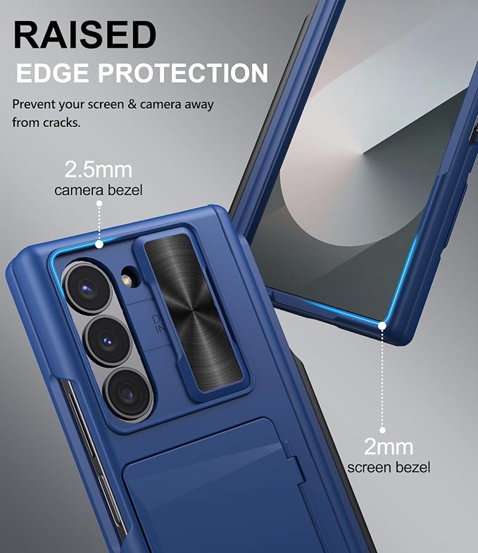 for Samsung Galaxy Z Fold 6 Wallet Case & S Pen Holder & Hinge Protection & - Image 7