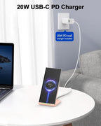 Wireless Charger with USB C Phone Charger, Qi Certified Charging Stand with 20W - Image 4